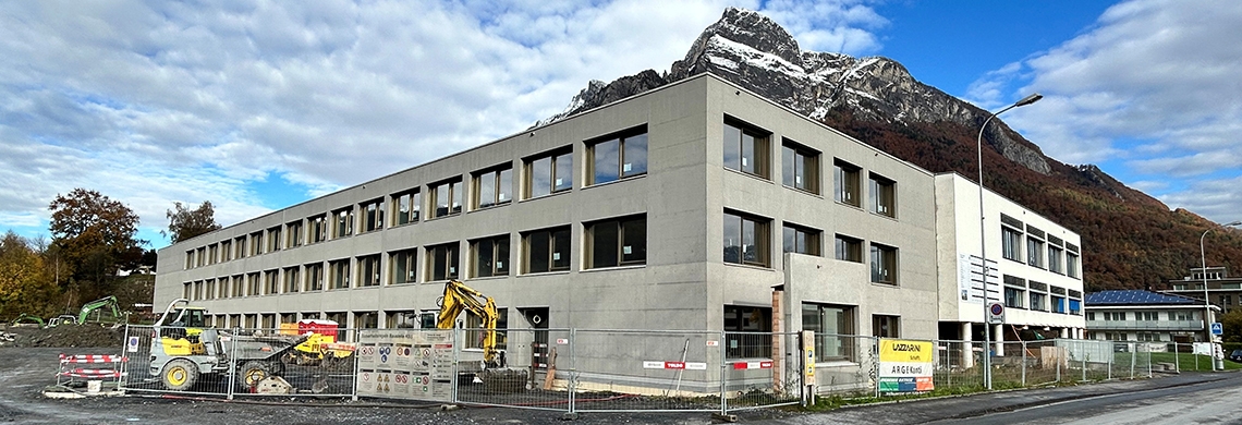Baustelle Kantonsschule Sargans